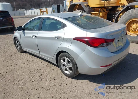 2015 Hyundai Elantra Se from USA, damaged, VIN 5NPDH4AE3FH547495
